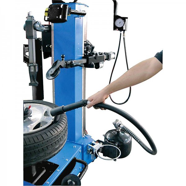 Tire Inflation with the Bead Blaster Nozzle Located on the Top