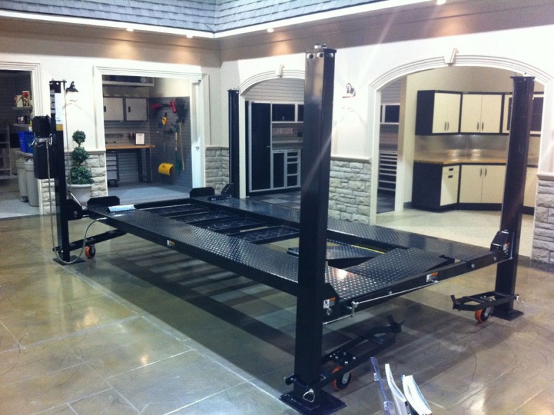 car-lift showroom