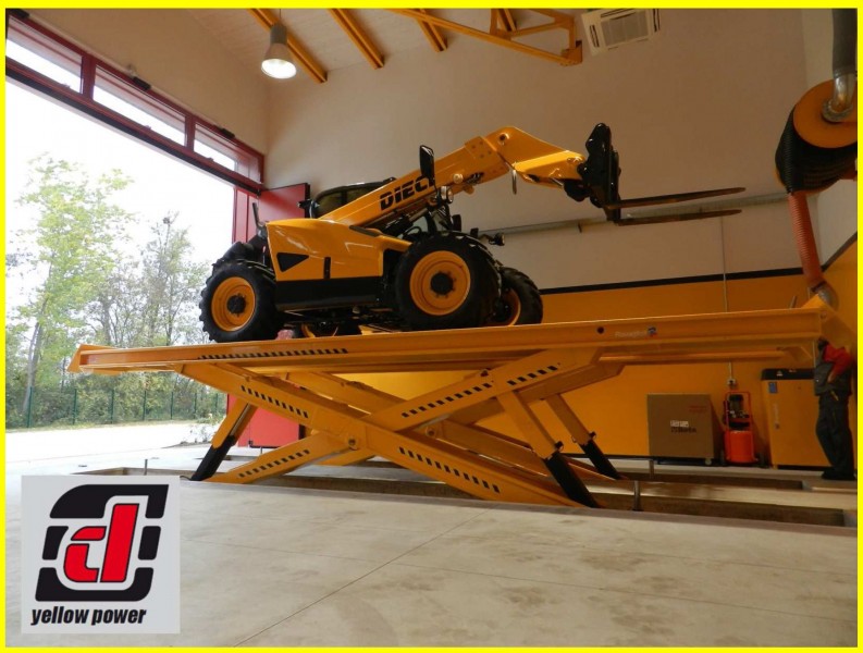 RAV Super Scissors Lifts with capacities from 20,000lbs thru 125,000lbs.