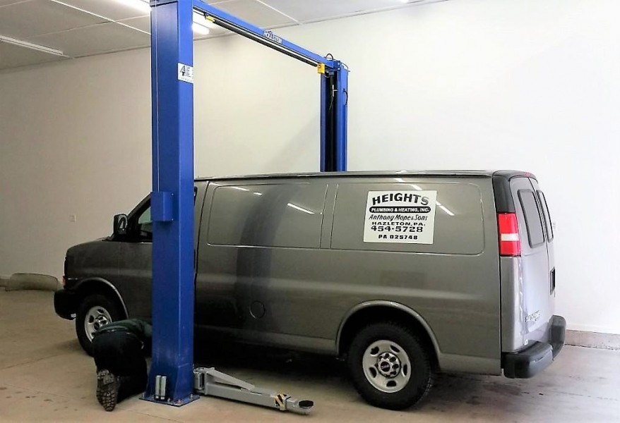 Hollstein 11000 lbs 2Post Lift with Tripple Extending Arms, Great for Vans